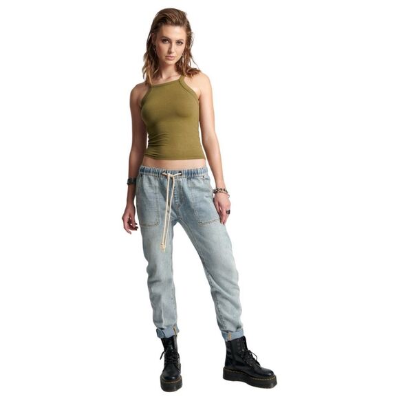 One Teaspoon x REVOLVE Shabbies Low Rise Drawstring Boyfriend Denim Jeans  - XXS - Picture 1 of 9